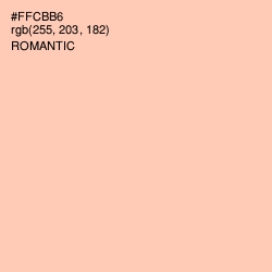 #FFCBB6 - Apricot Peach Color Image